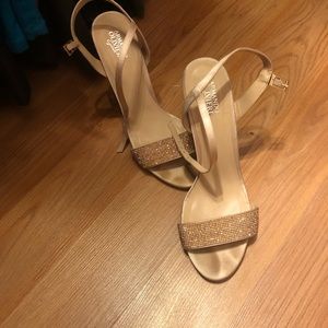 Italian leather high heel Sandles